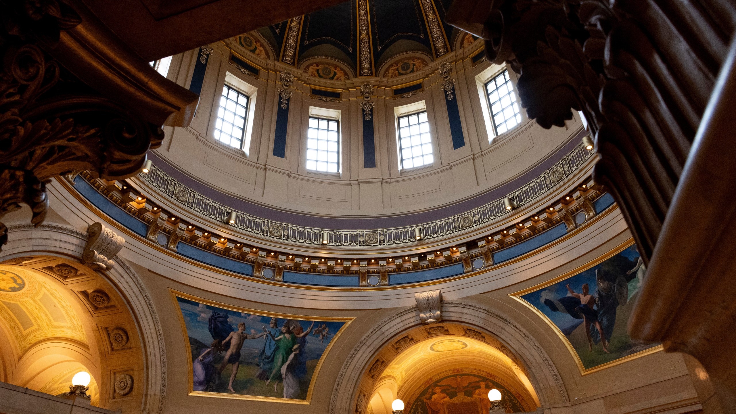 FILE - The interior of the Minnesota State Capitol is seen Monday, May 19, 2025, in St. Paul, Minn. (AP Photo/Ellen Schmidt, File)