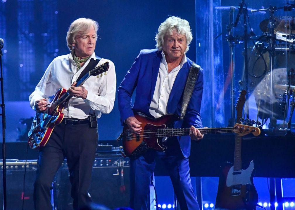 John Lodge and Justin Hayward perform onstage