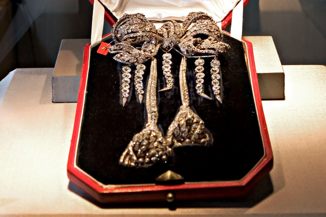 The Empress Eugenie Brooch, an antique diamond bow brooch