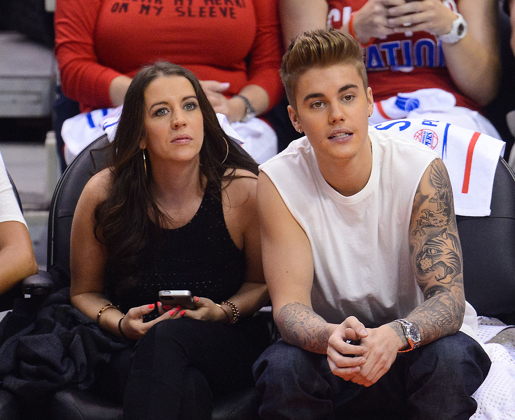 Justin Bieber and Pattie Mallette