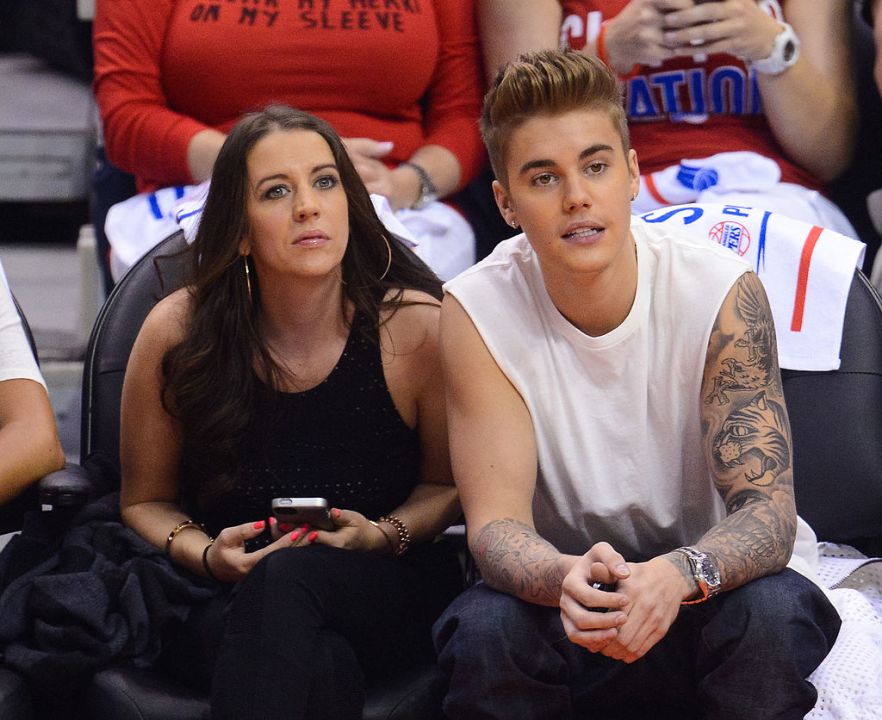 Justin Bieber and Pattie Mallette