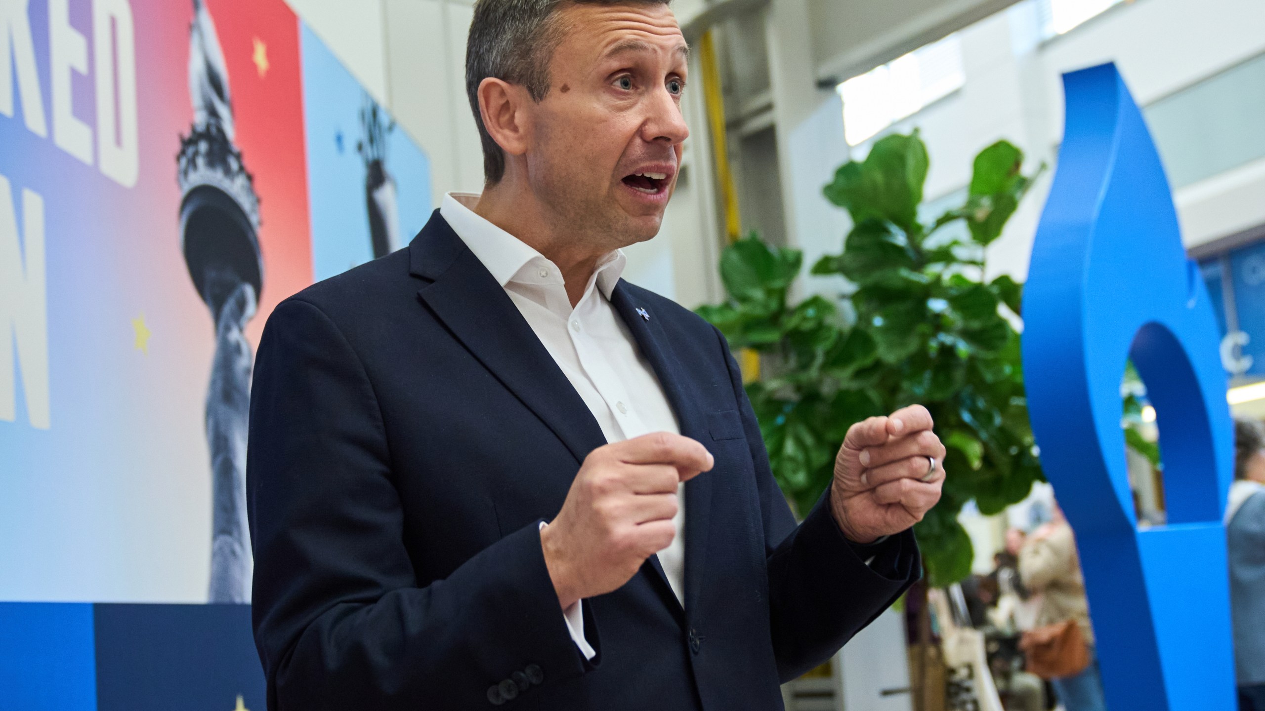 Democratic National Chairman Ken Martin attends Crooked Con, Friday, Nov. 7, 2025, in Washington. (AP Photo/Jacquelyn Martin)