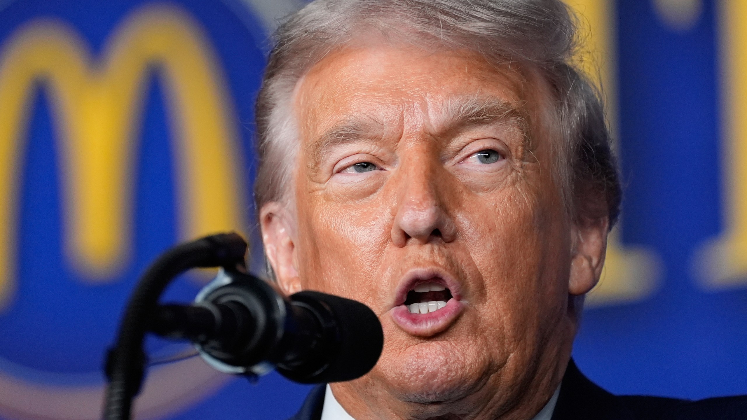 President Donald Trump speaks at the McDonald's Impact Summit, Monday, Nov. 17, 2025, in Washington. (AP Photo/Alex Brandon)