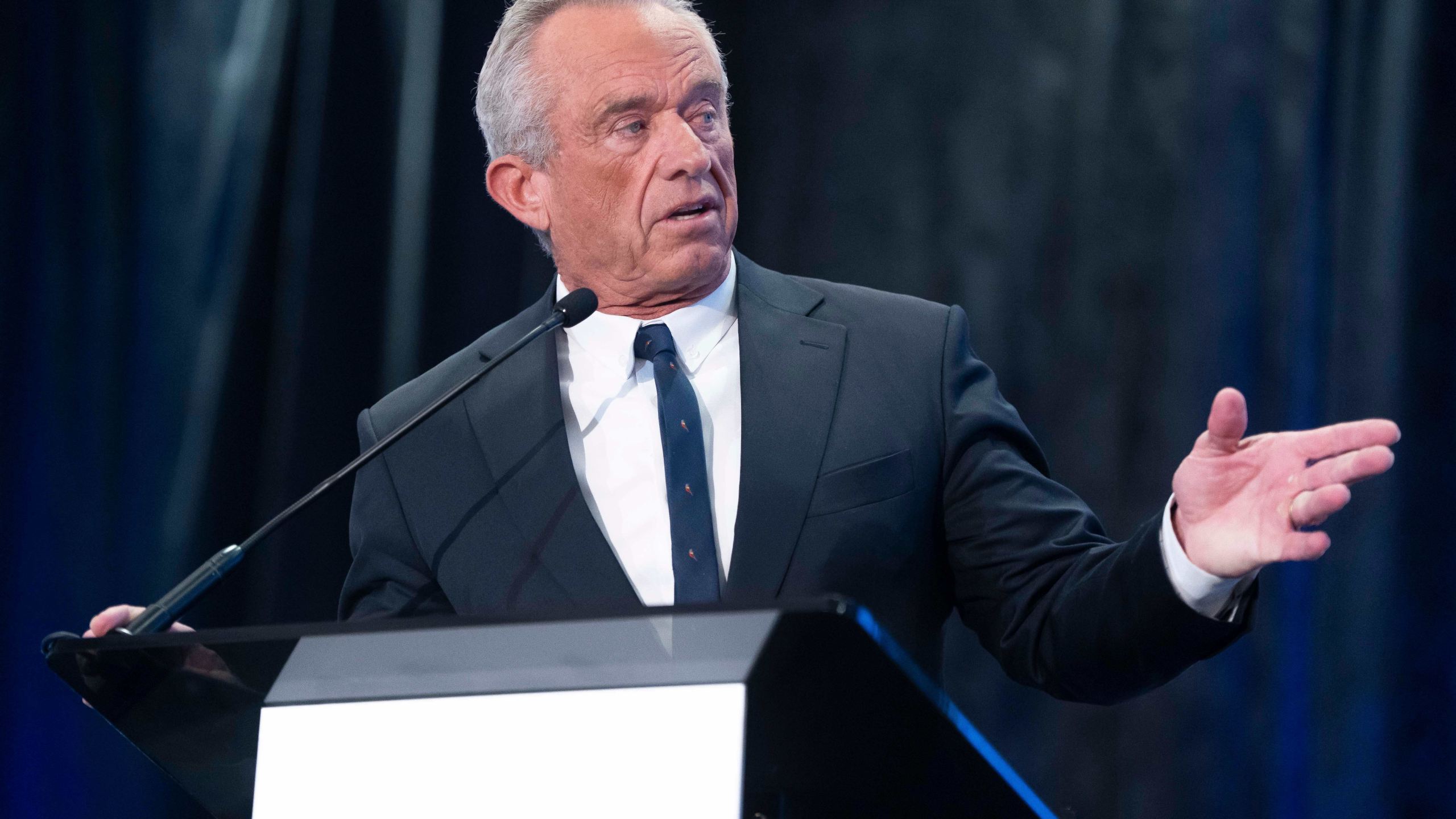 U.S. Secretary of Health and Human Services Robert F. Kennedy Jr. speaks during the Western Governors' Association meeting Thursday, Nov. 20, 2025, in Scottsdale, Ariz. (AP Photo/Rebecca Noble)