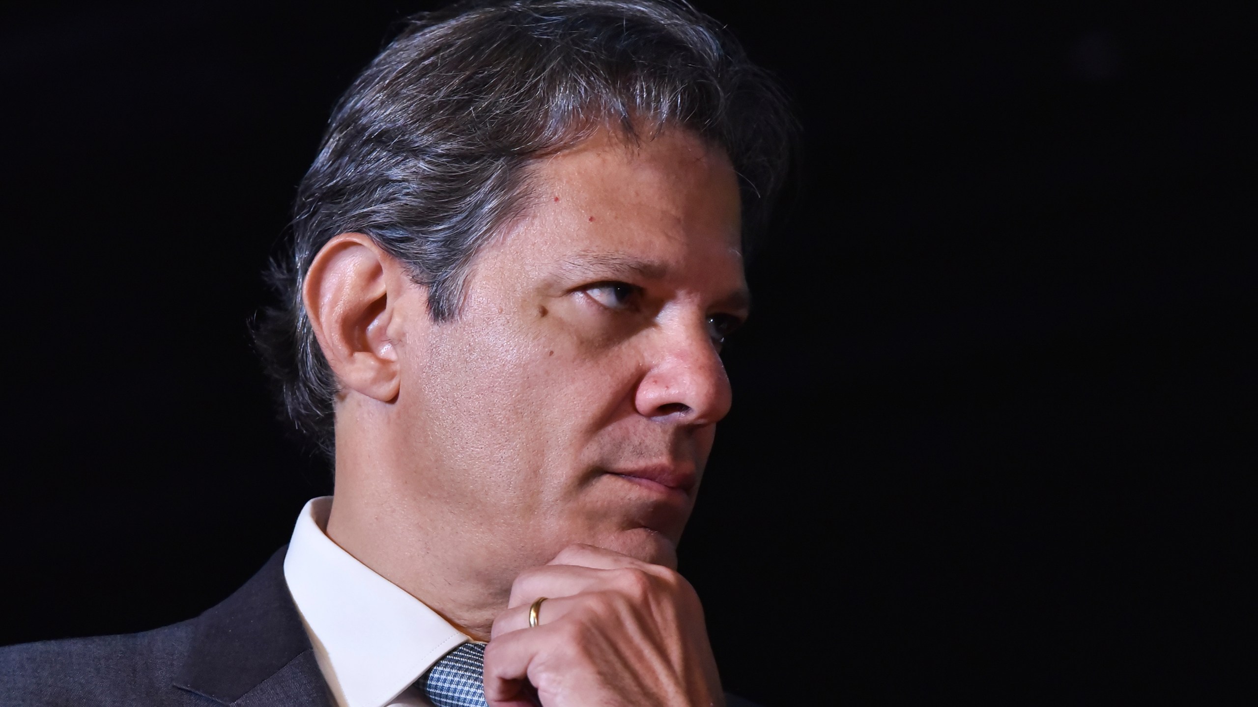 FILE - Finance Minister nominee Fernando Haddad attends a press conference in Brasilia, Brazil, Dec. 9 2022. (AP Photo/Ton Molina, File)