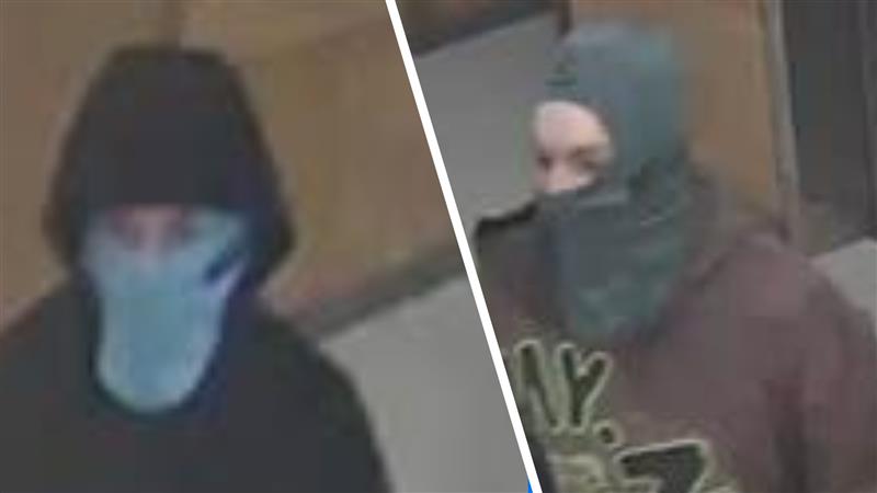 Harvard University Police Department released initial photos of two suspects alleged of setting off an explosive device inside a building on Harvard Medical School’s campus Saturday morning (Image: HUPD)