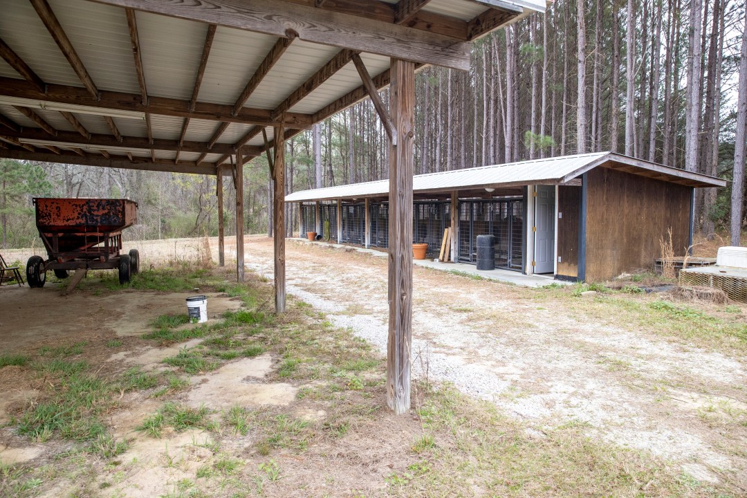 The hanger and dog kennels at the Murdaugh estate