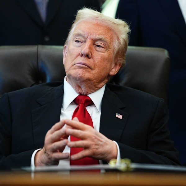 President Trump in his office