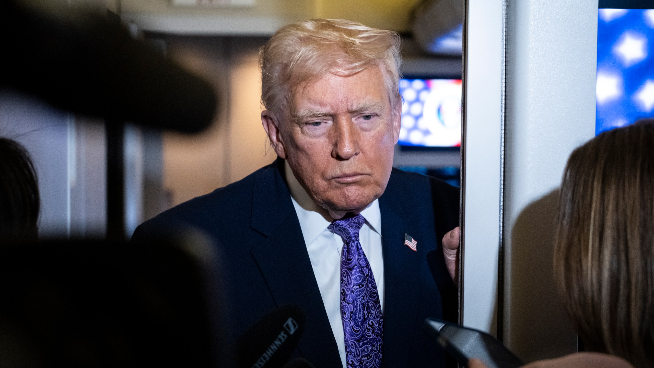 Trump aboard Air Force One