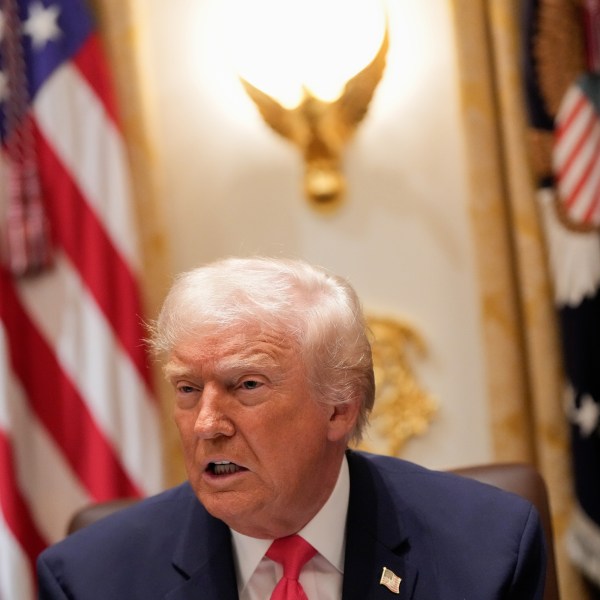 President Donald Trump speaks during a Cabinet meeting at the White House, Tuesday, Dec. 2, 2025, in Washington. (AP Photo/Julia Demaree Nikhinson)