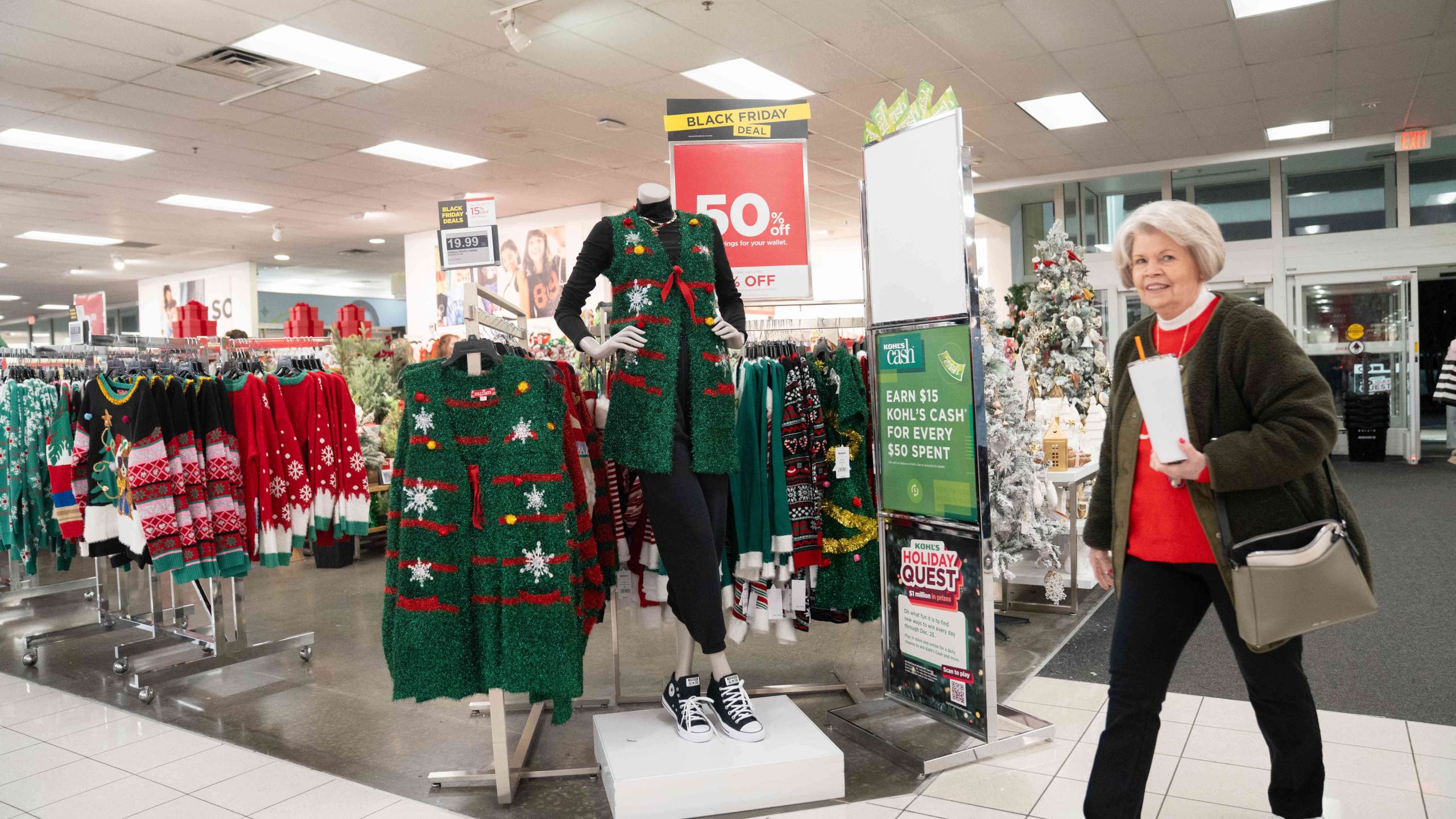 FILE - Shoppers browse through Kohl's department store for Black Friday deals, Nov. 28, 2025, in Woodstock, Ga. (AP Photo/Megan Varner, File)