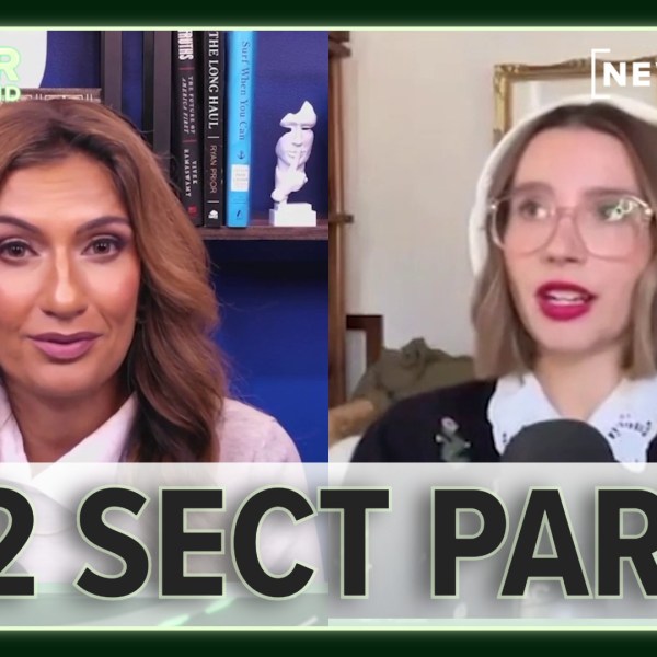 Image shows host Hena Doba on the left, with guest Amanda Montell on the right. Text reads: Horror in the Heartland, 2x2 Sect Part 6.