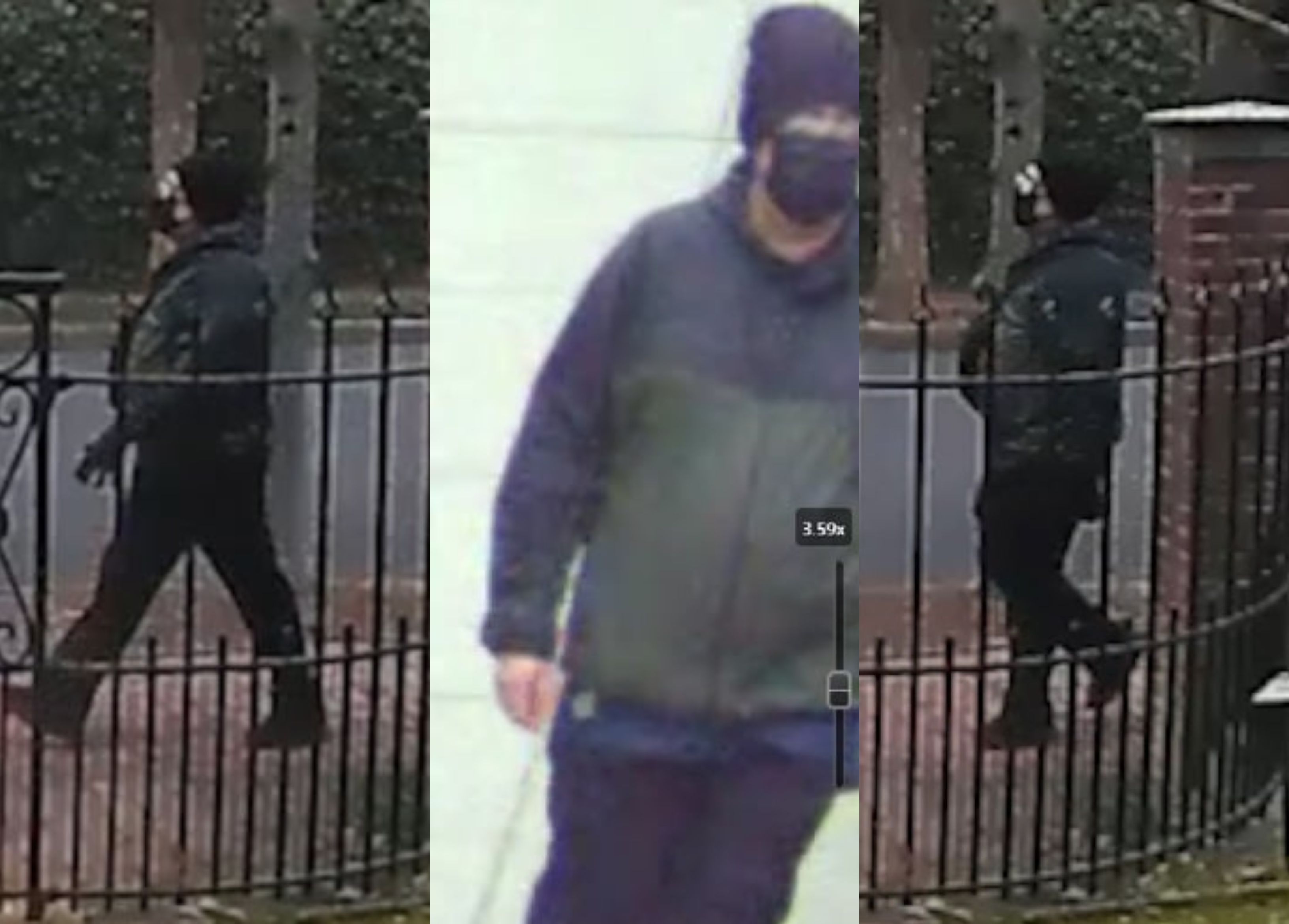 Authorities have released more video and pictures of a man they believe is a suspect in Saturday’s shooting at Brown University, which killed two students and injured nine others. (FBI)