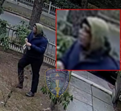 An image provided by the Providence Police Department of an individual who was "in proximity" to the person of interest in the Brown University shooting.