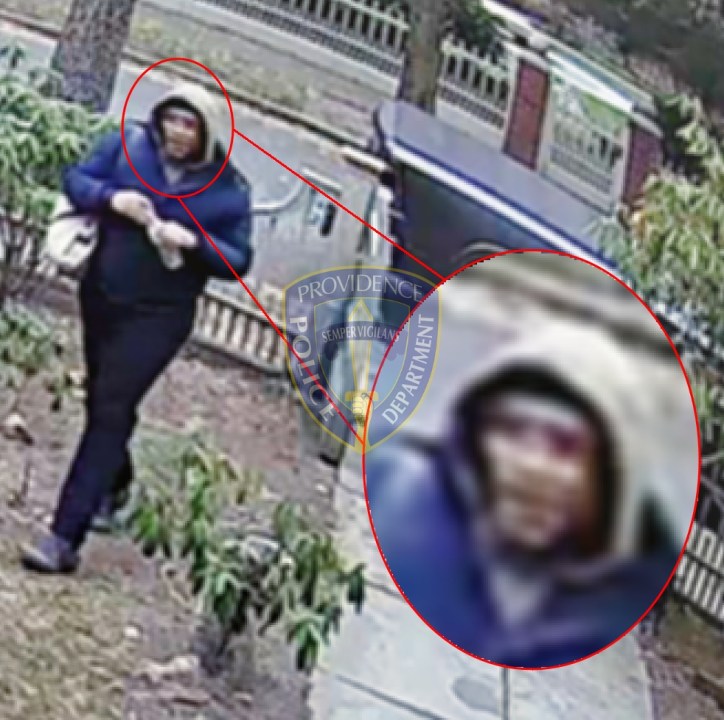 An image provided by the Providence Police Department of an individual who was "in proximity" to the person of interest in the Brown University shooting.