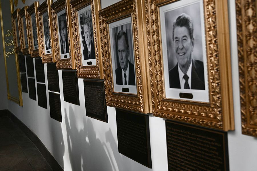 White House gallery of presidential portraits