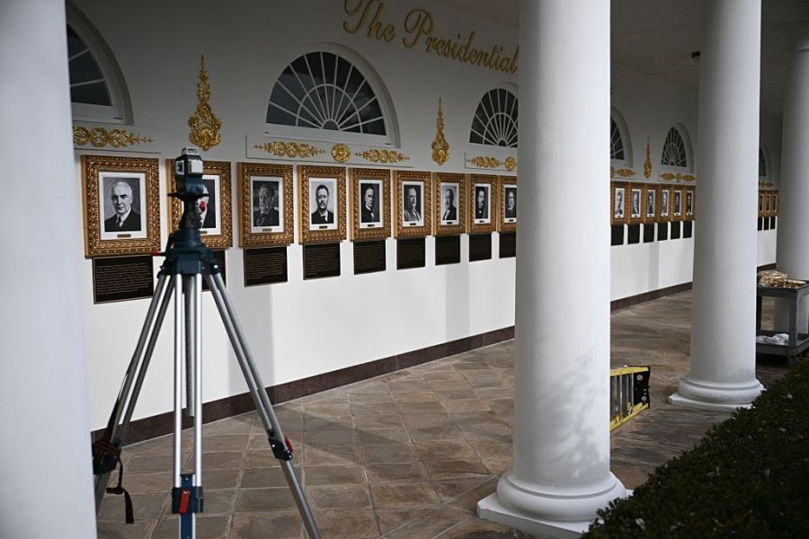 White House gallery of presidential portraits