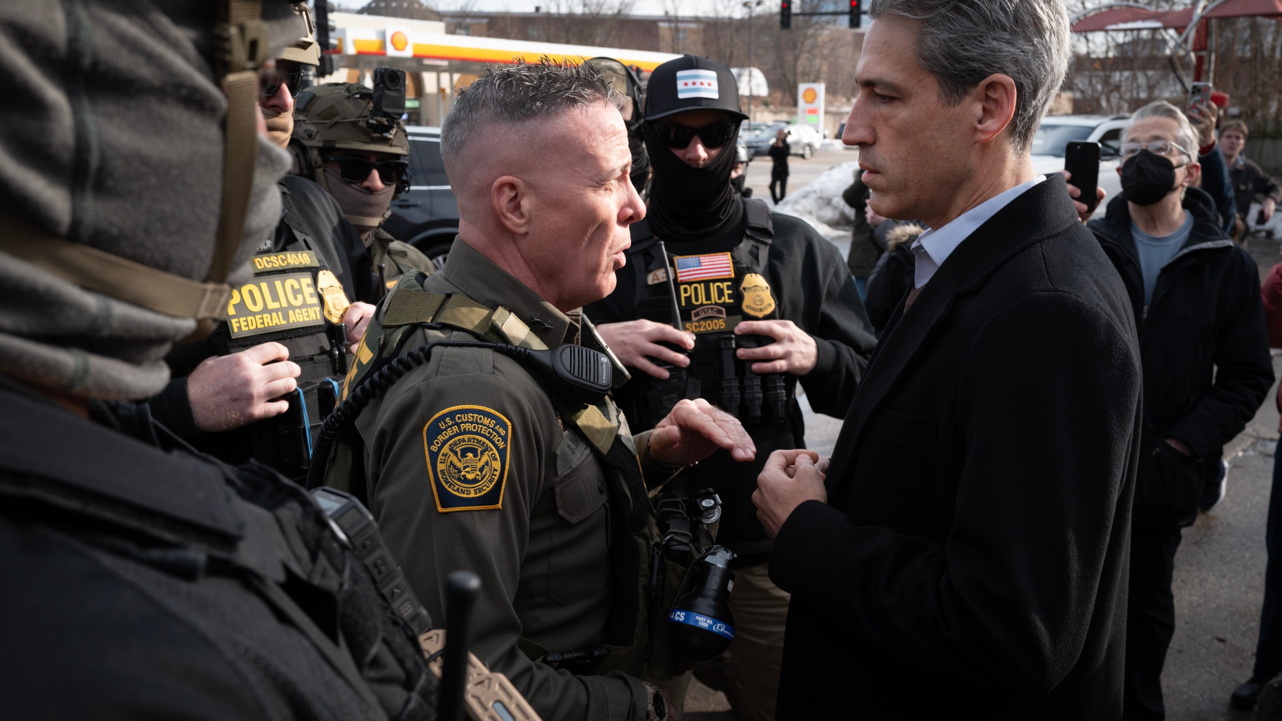 Gregory Bovino with Daniel Biss