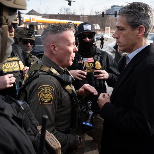 Gregory Bovino with Daniel Biss