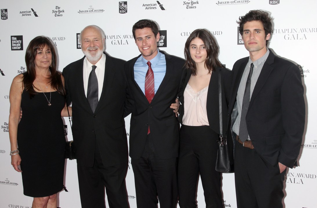 Actor Rob Reiner poses with his family at the 41st Annual Chaplin Award Gala