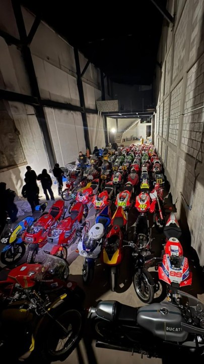 An image of a motorcycles believed to belong to the former Olympian and fugitive Ryan Wedding. 