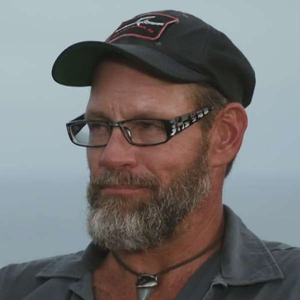 Boat captain Thor Laizans