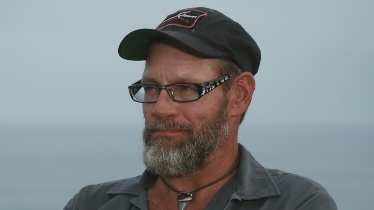 Boat captain Thor Laizans