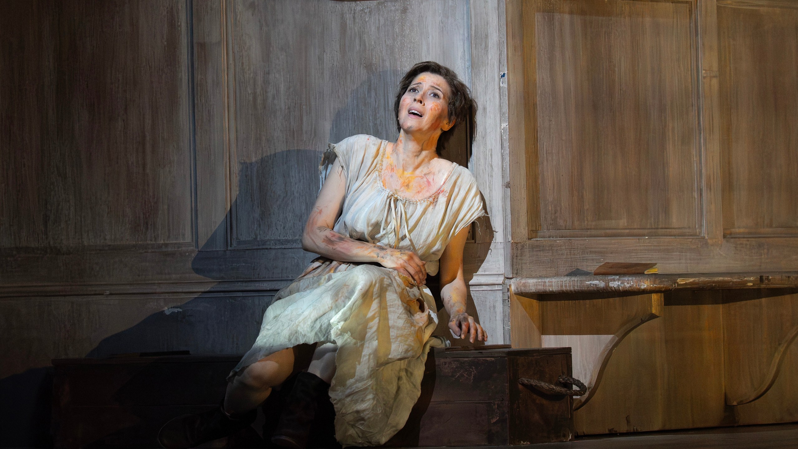 This image released by the Metropolitan Opera shows Lisette Oropesa, as Elvira, during a rehearsal for Bellini's "I Puritani" at the Metropolitan Opera in New York on Dec. 22, 2025. (Ken Howard/Met Opera via AP)
