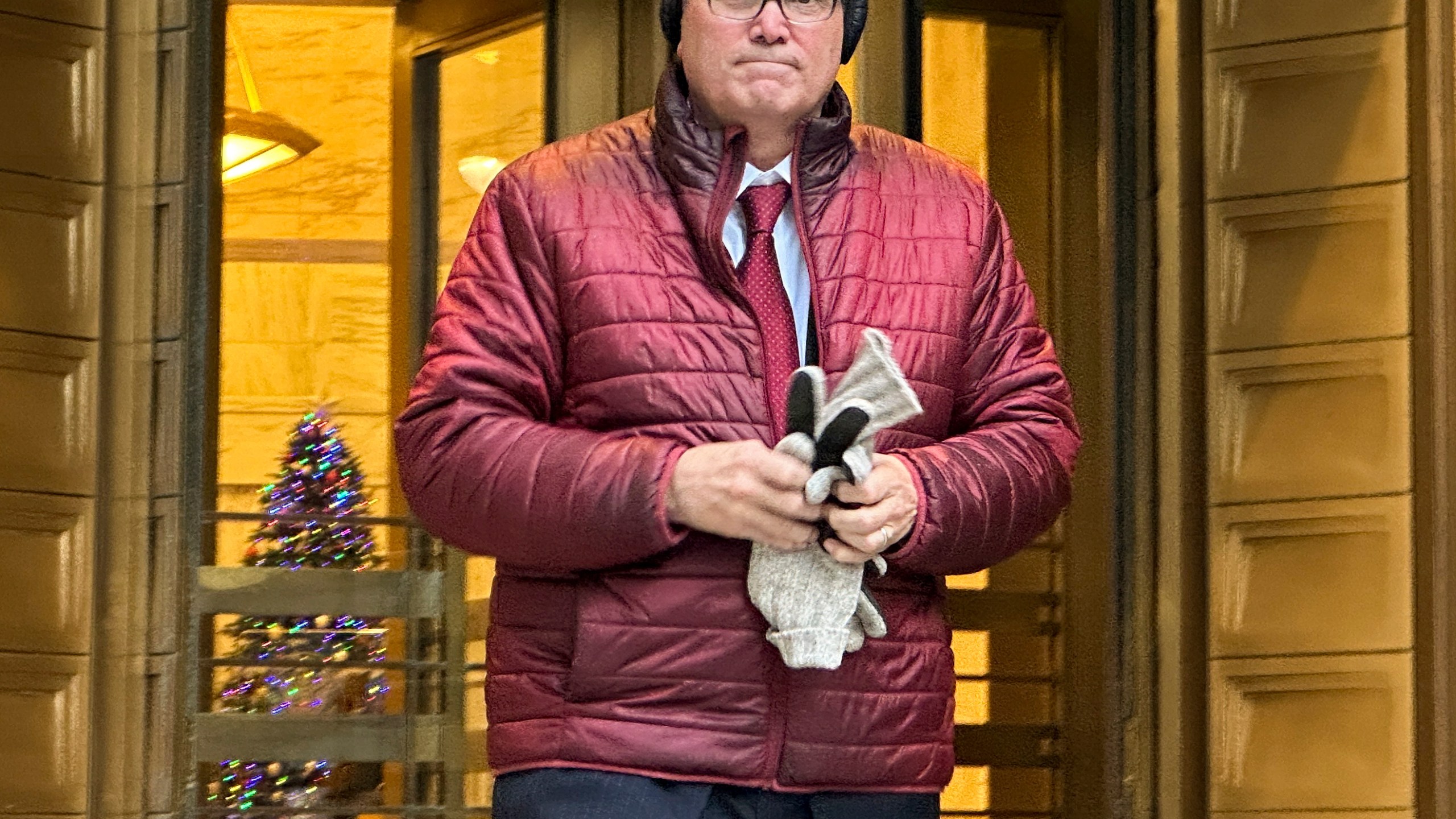 FILE - John Sarcone, acting U.S. Attorney for Northern New York, leaves Manhattan federal court, Thursday, Dec. 4, 2025, in New York. (AP Photo/Michael Sisak, File)