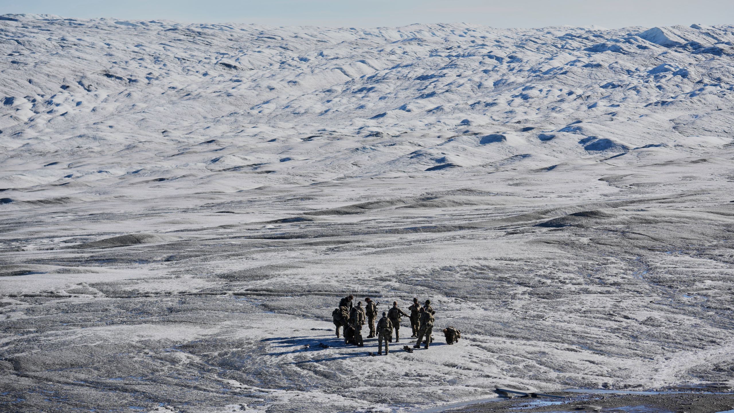 FILE -Danish military forces participate in an exercise with hundreds of troops from several European NATO members in Kangerlussuaq, Greenland, Sept. 17, 2025. (AP Photo/Ebrahim Noroozi, File)