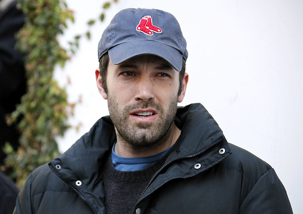 Ben Affleck wearing Boston Red Sox cap
