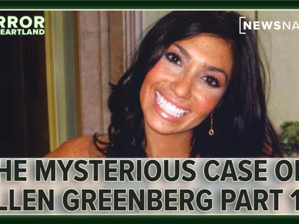 Image shows Ellen Greenberg. Text reads: The mysterious case of Ellen Greenberg Part 1