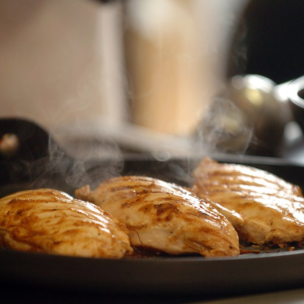Chicken breast grilling