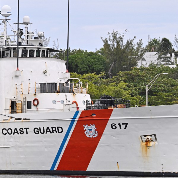 US Coast Guard vessel in water