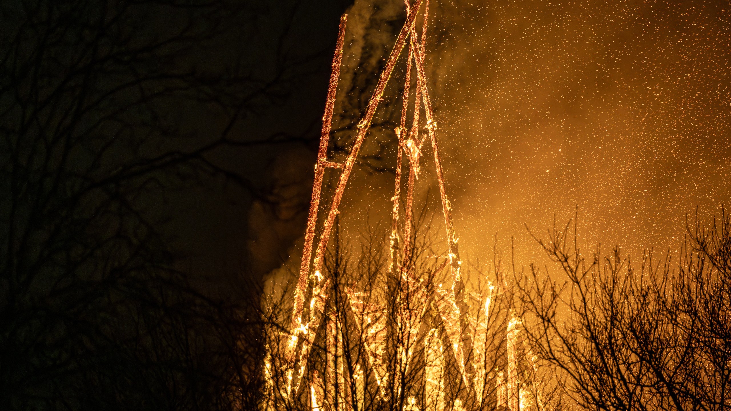 Fire at a Netherlands church