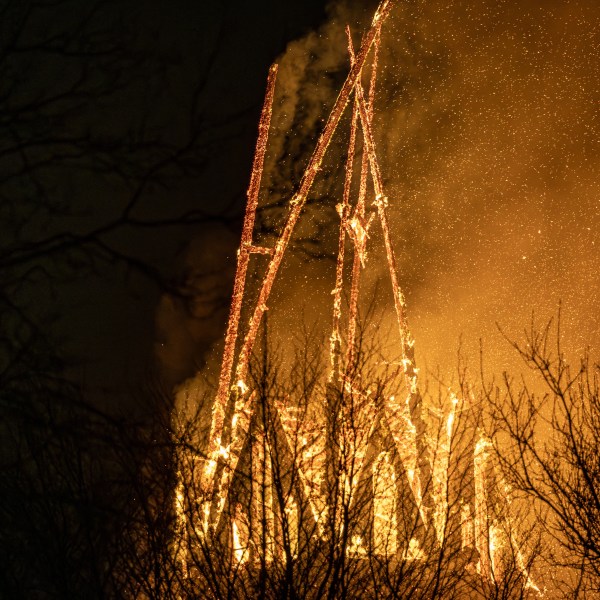 Fire at a Netherlands church