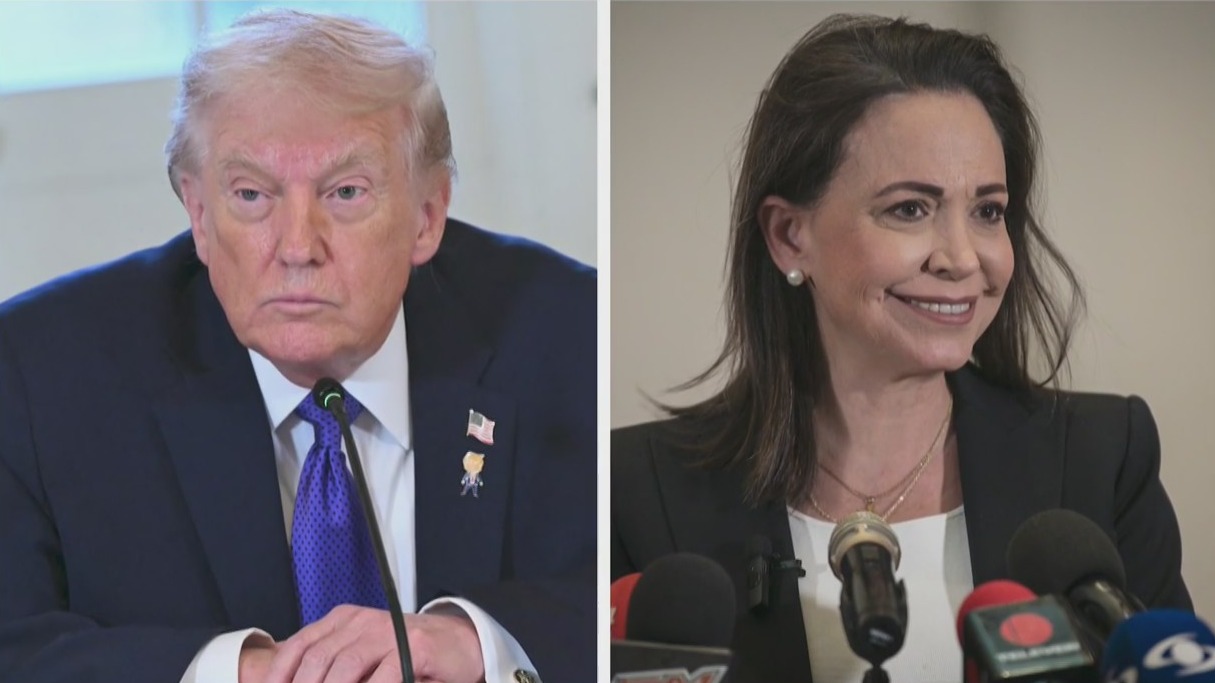 Trump accepts Machado's Nobel Peace Prize medal