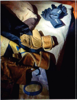 Pictures provided in a press release of the weapons and attack plans the FBI found in the home of Christian Sturdivant. 